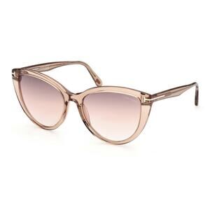 241. Tom Ford FT0915 Isabella-02 45G Transparent Brown/Gradient Brown Sunglasses